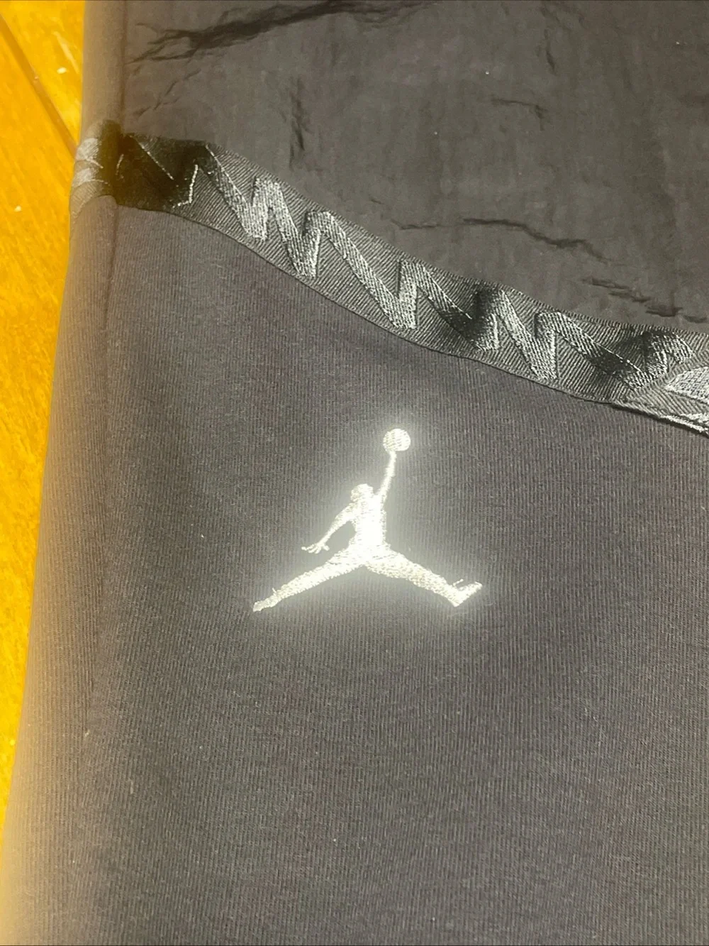 Air Jordan Dri Fit Zion Fleece Black Performance Joggers with Jumpman Large